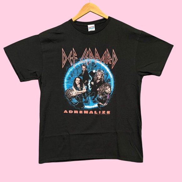 Def Leppard Adrenalize Album Heavy Metal BandTee M - Picture 1 of 4